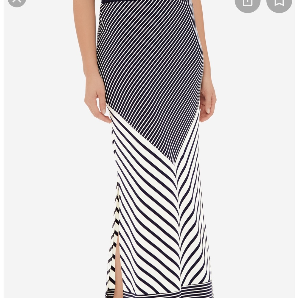 New! Chevron Maxi skirt with two slits